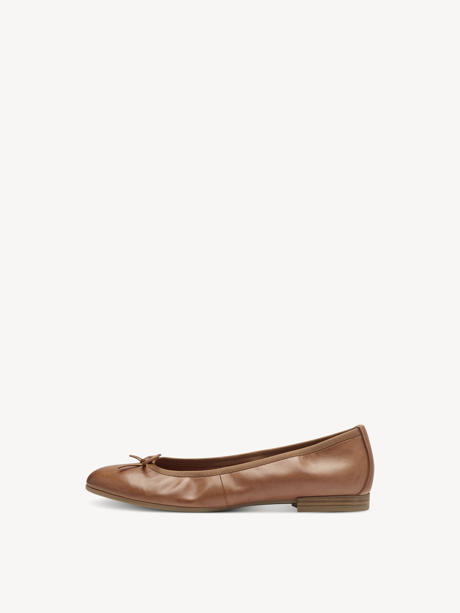 Ballerine en cuir - marron