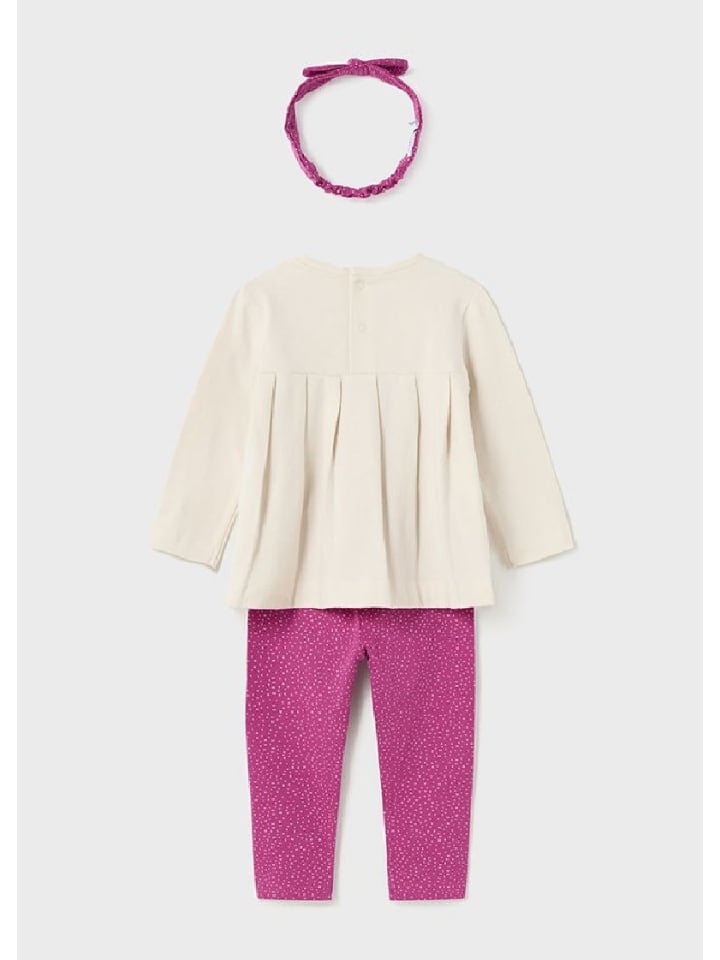 Mayoral Outfit Langarmshirt Leggings & Haarband in magenta günstig kaufen 74