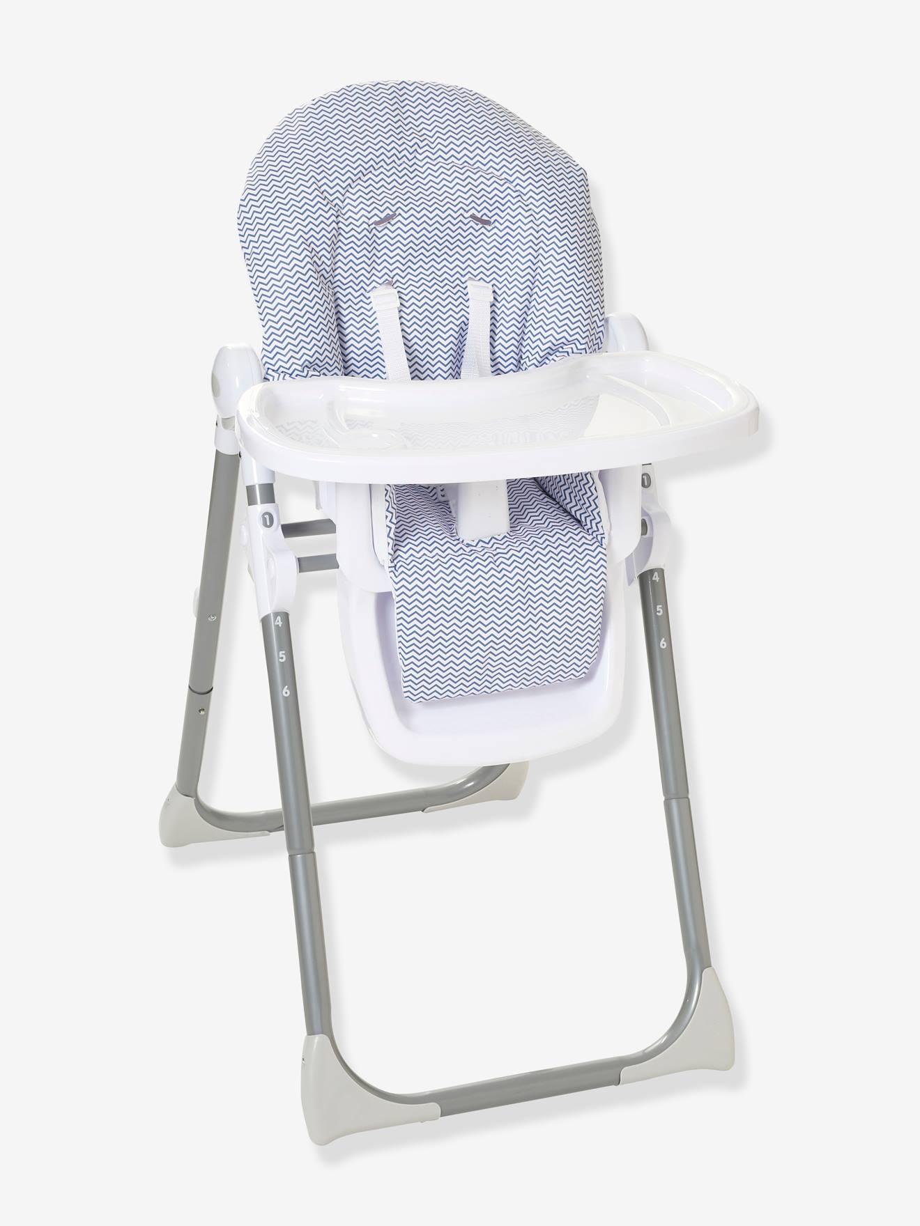Vertbaudet Baby Hochstuhl EVOLUSEAT - weiß/blau