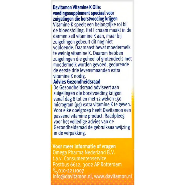 Davitamin K-vitamin olaj 10ml