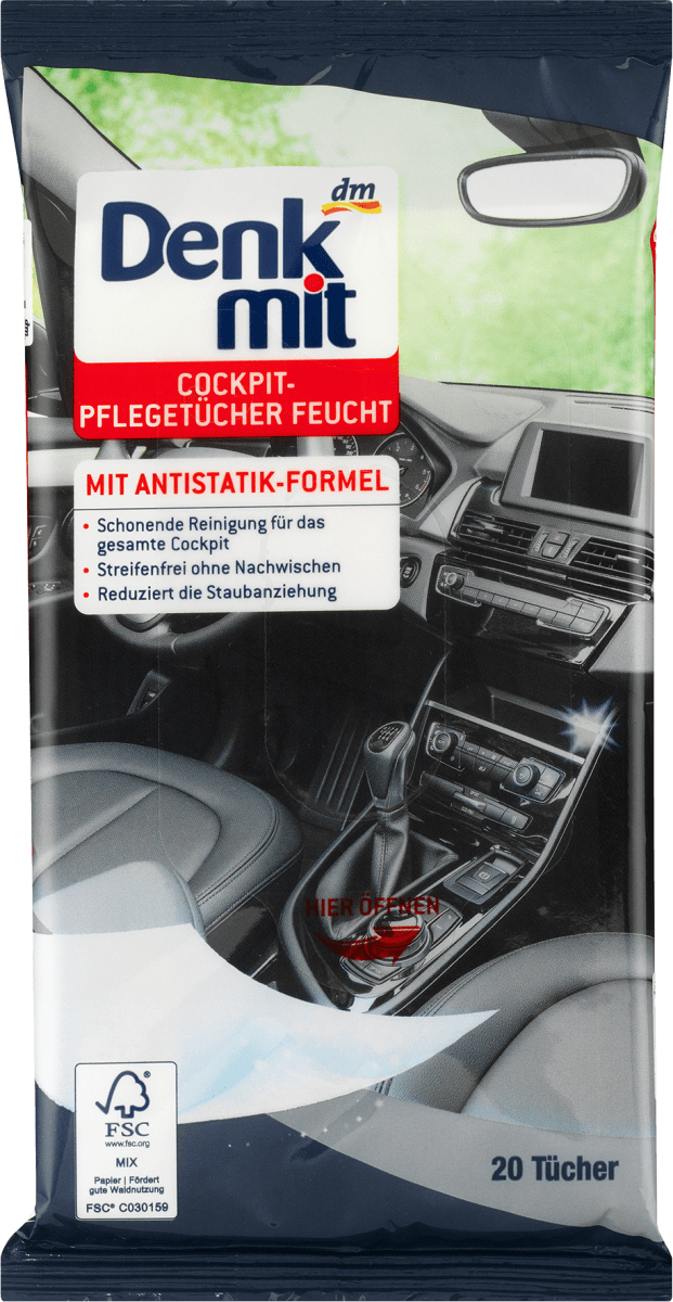 Feuchte Reinigungstücher für Autopflege, 20 St