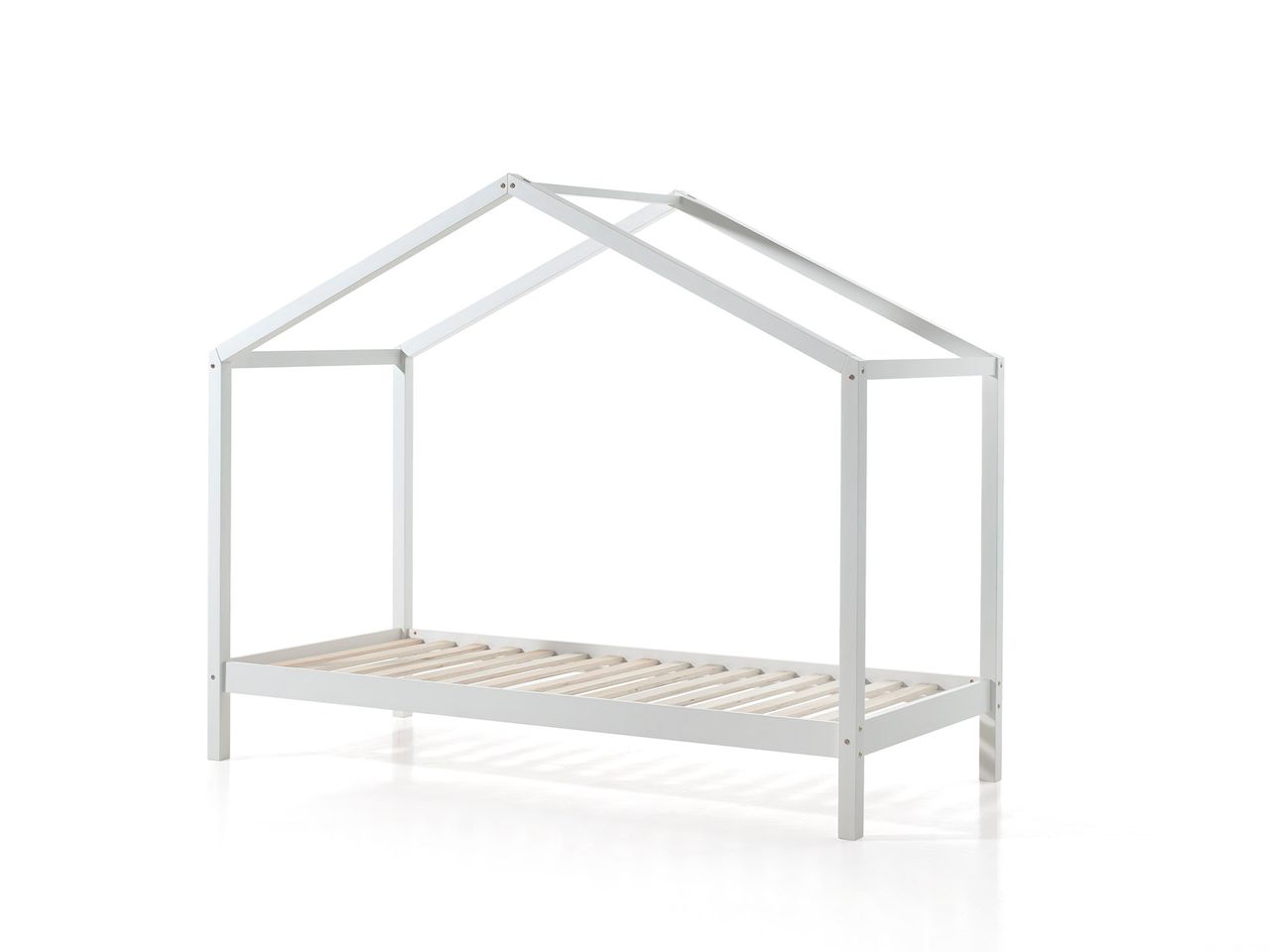 VIPACK Dallas 3 Hausbett 90 x 200 cm Liegefläche, Weiß