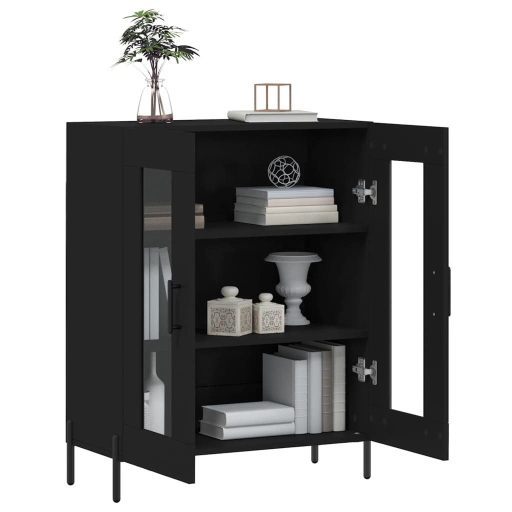 vidaXL Sideboard Sideboard Schwarz 69,5x34x90 cm Holzwerkstoff (1 St)