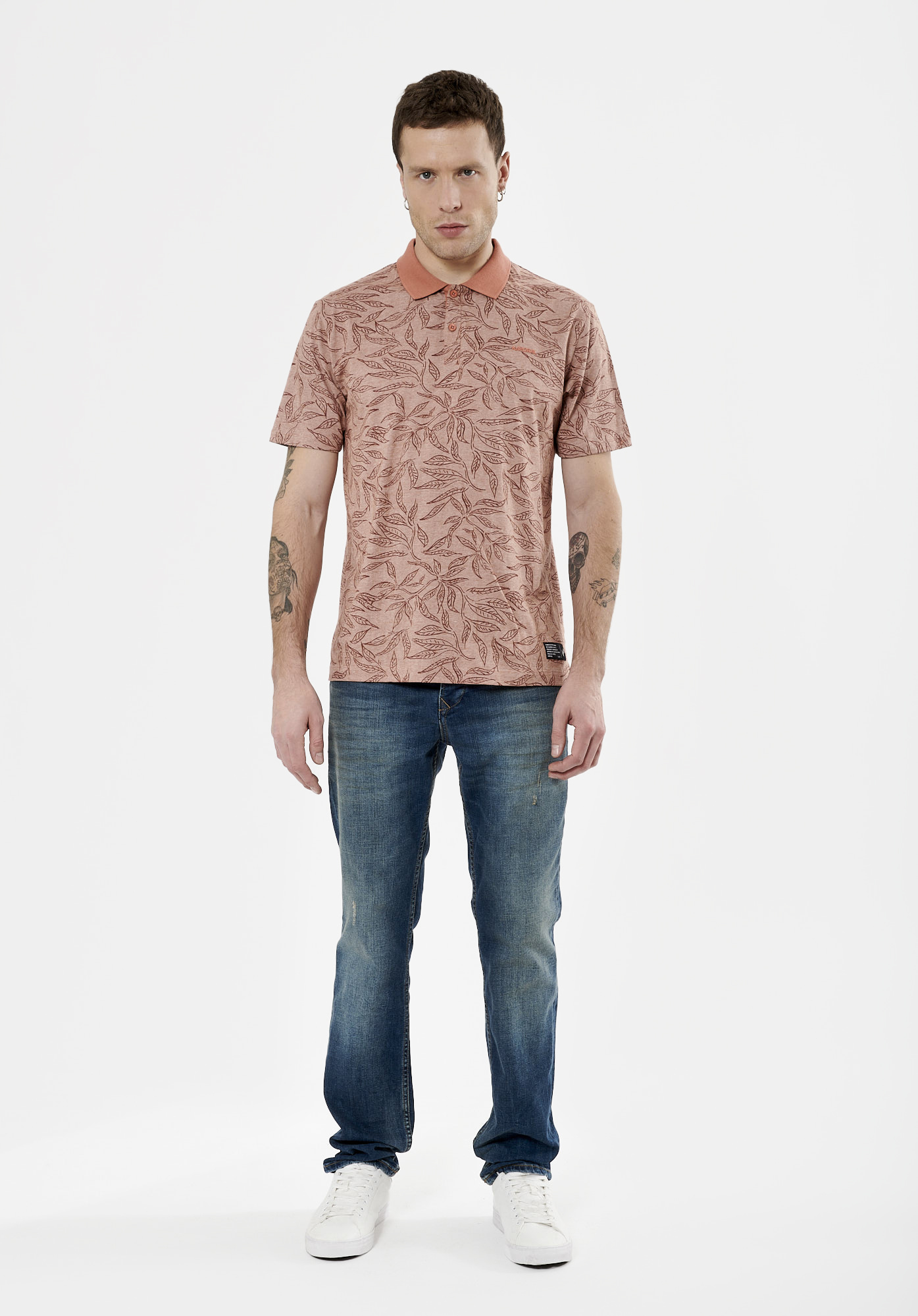 STERN  Polo orange Homme en 100% coton