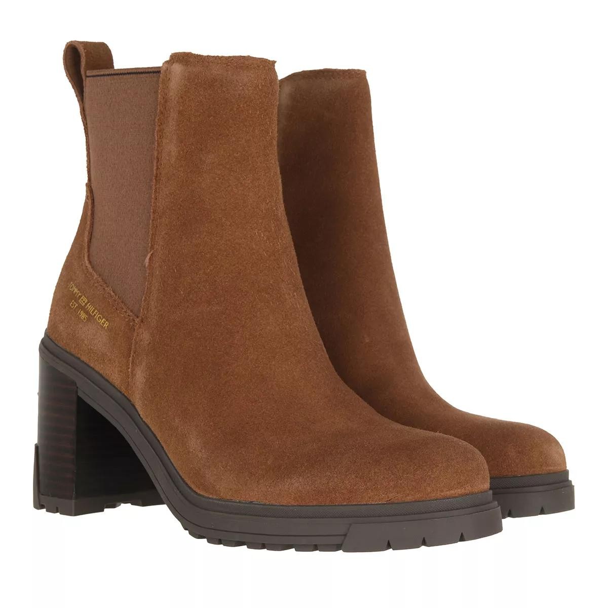 TOMMY HILFIGER Komfort Schnürer braun TH OUTDOOR HIGH HEEL BOOT