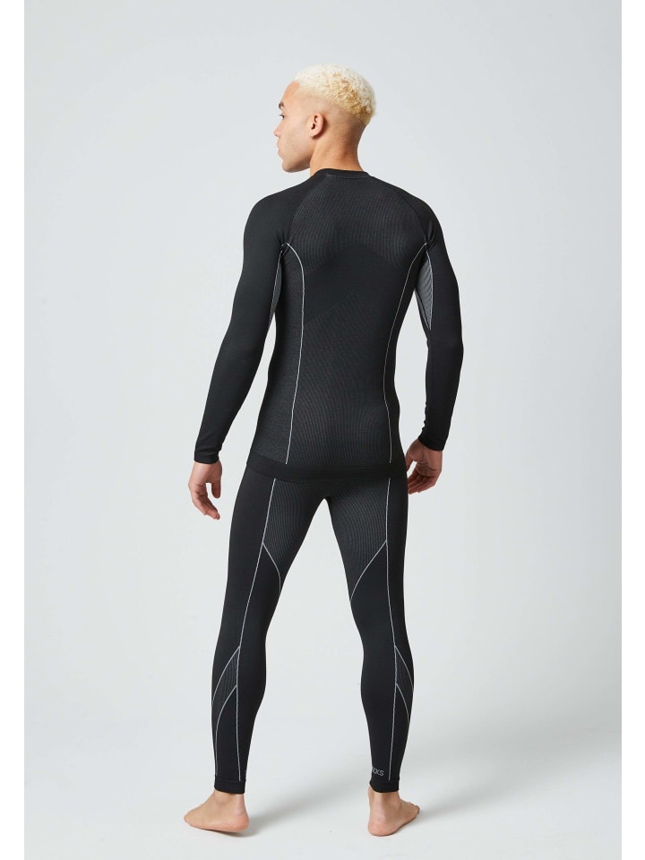 SNOCKS Thermounterwäsche mit Daumenloch 1 Set in Schwarz günstig kaufen