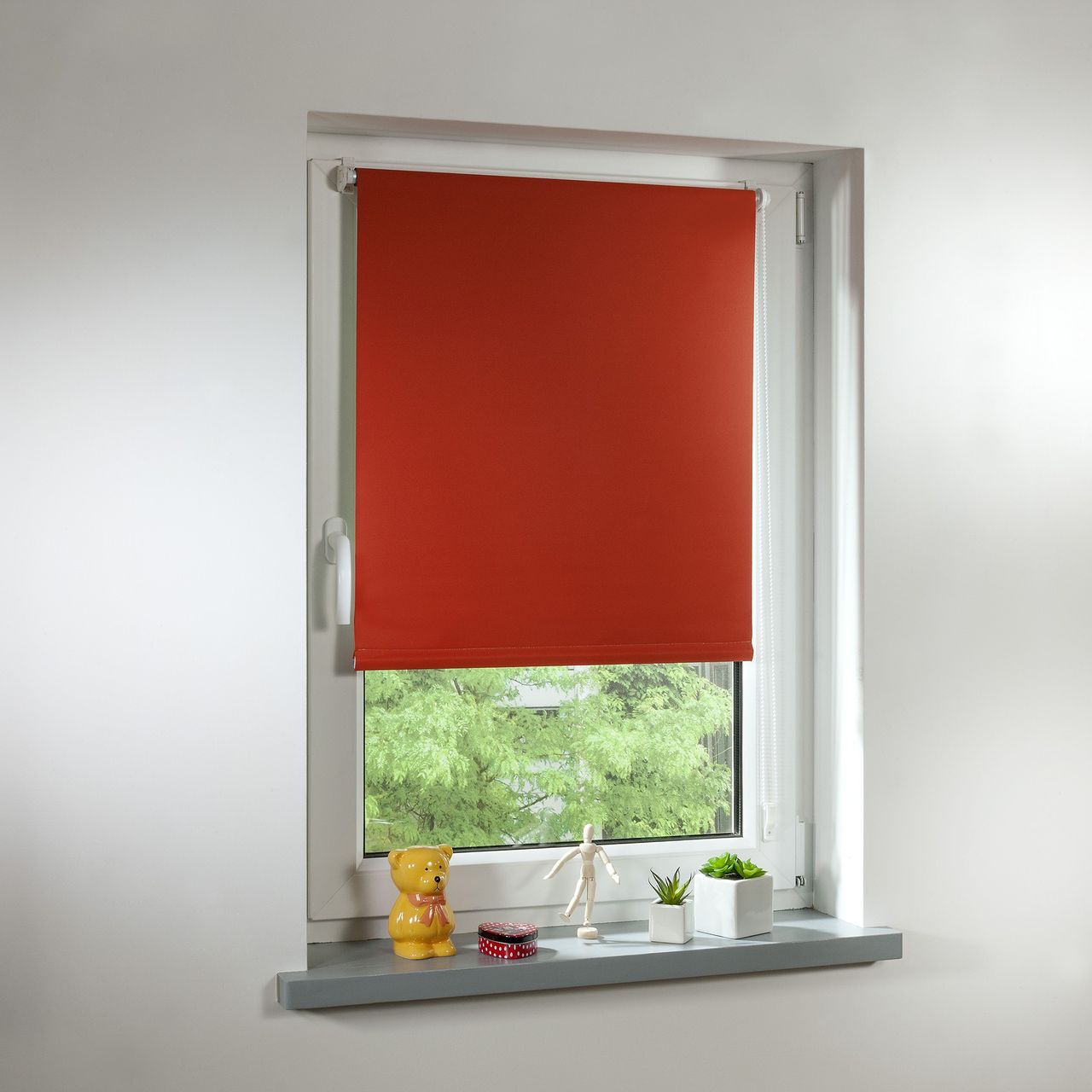 Lichtblick Thermo-Rollo Klemmfix, ohne Bohren, Verdunkelung - Terracotta, 90 cm x 220 cm (B x L)