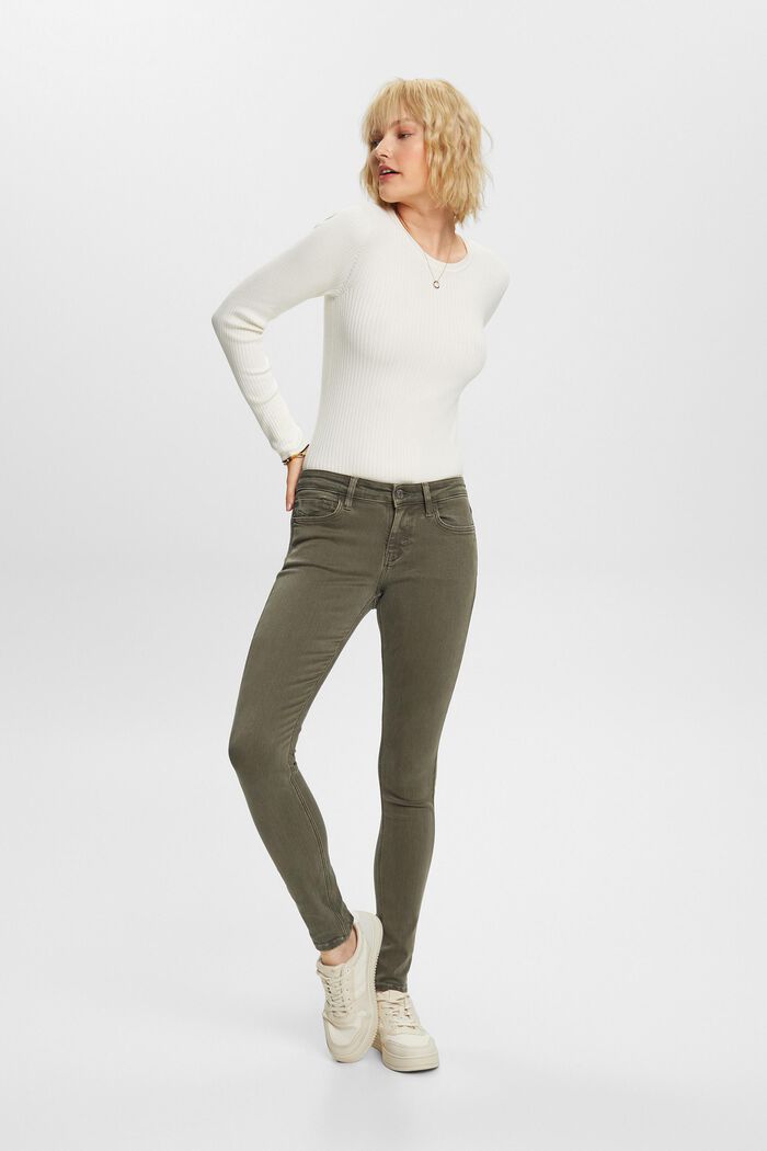 Skinny Hose mit mittlerer Bundhöhe