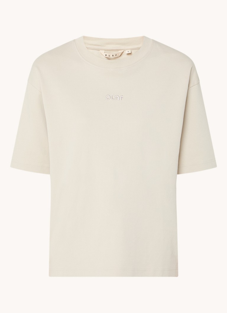T-shirt OLAF Interlock con logo ricamato