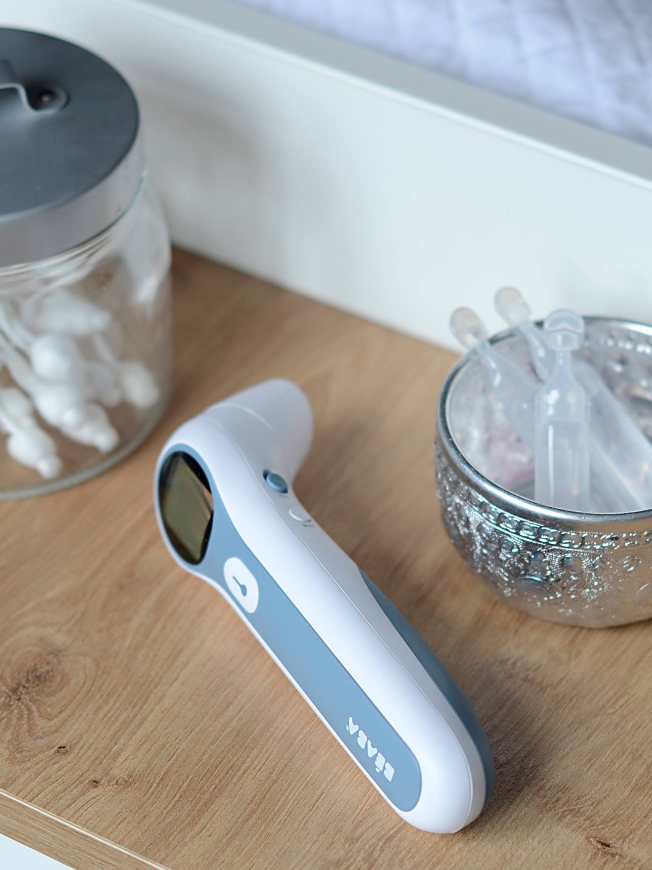 Thermomètre infrarouge Thermospeed BEABA blanc/bleu