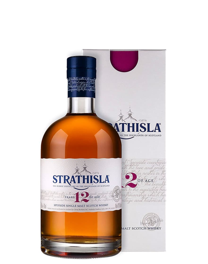 12 Years Old Speyside Single Malt Scotch Whisky Strathisla 0,7 ℓ, En Étui