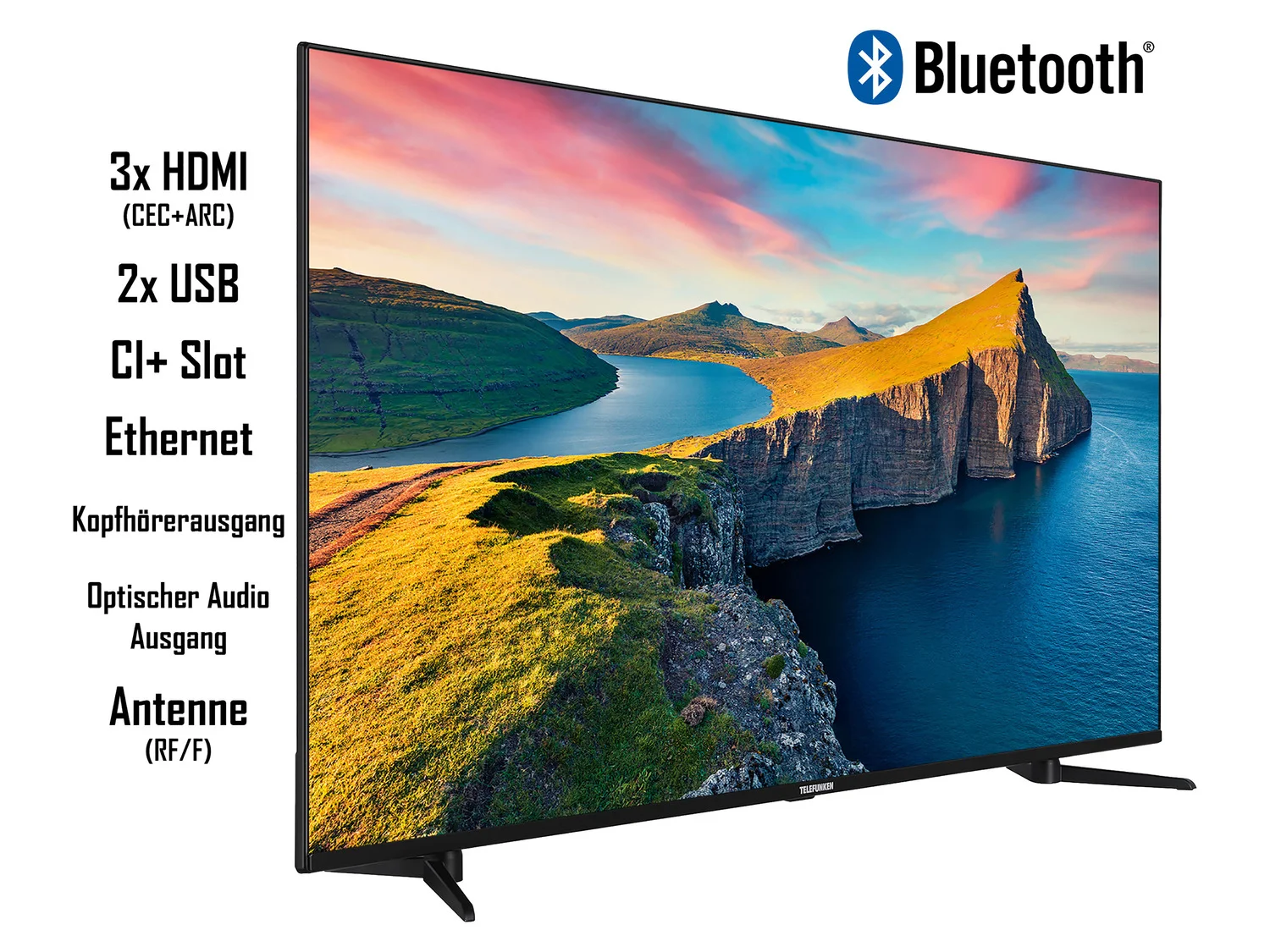 TELEFUNKEN »QU43-65K800« QLED Fernseher Smart TV 4K UHD mit Dolby Vision HDR