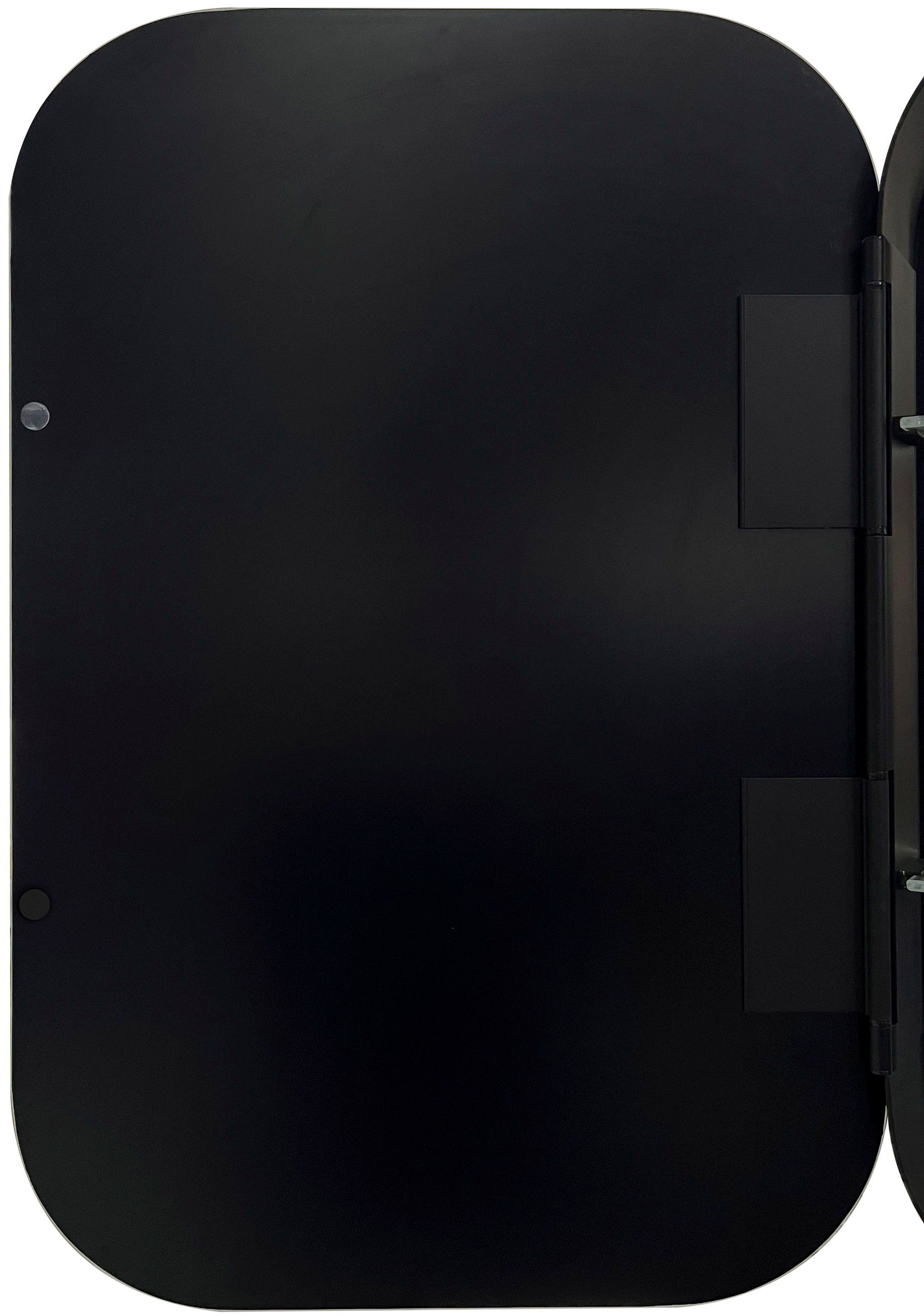 Talos Badezimmerspiegelschrank oval, BxH: 40x60 cm, aus Alumunium und Echtglas, IP24
