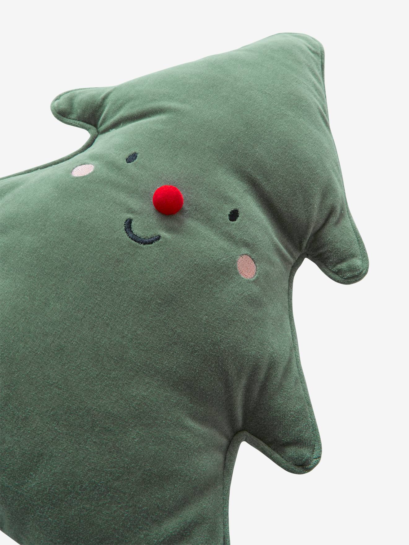 Coussin sapin personnalisable vert
