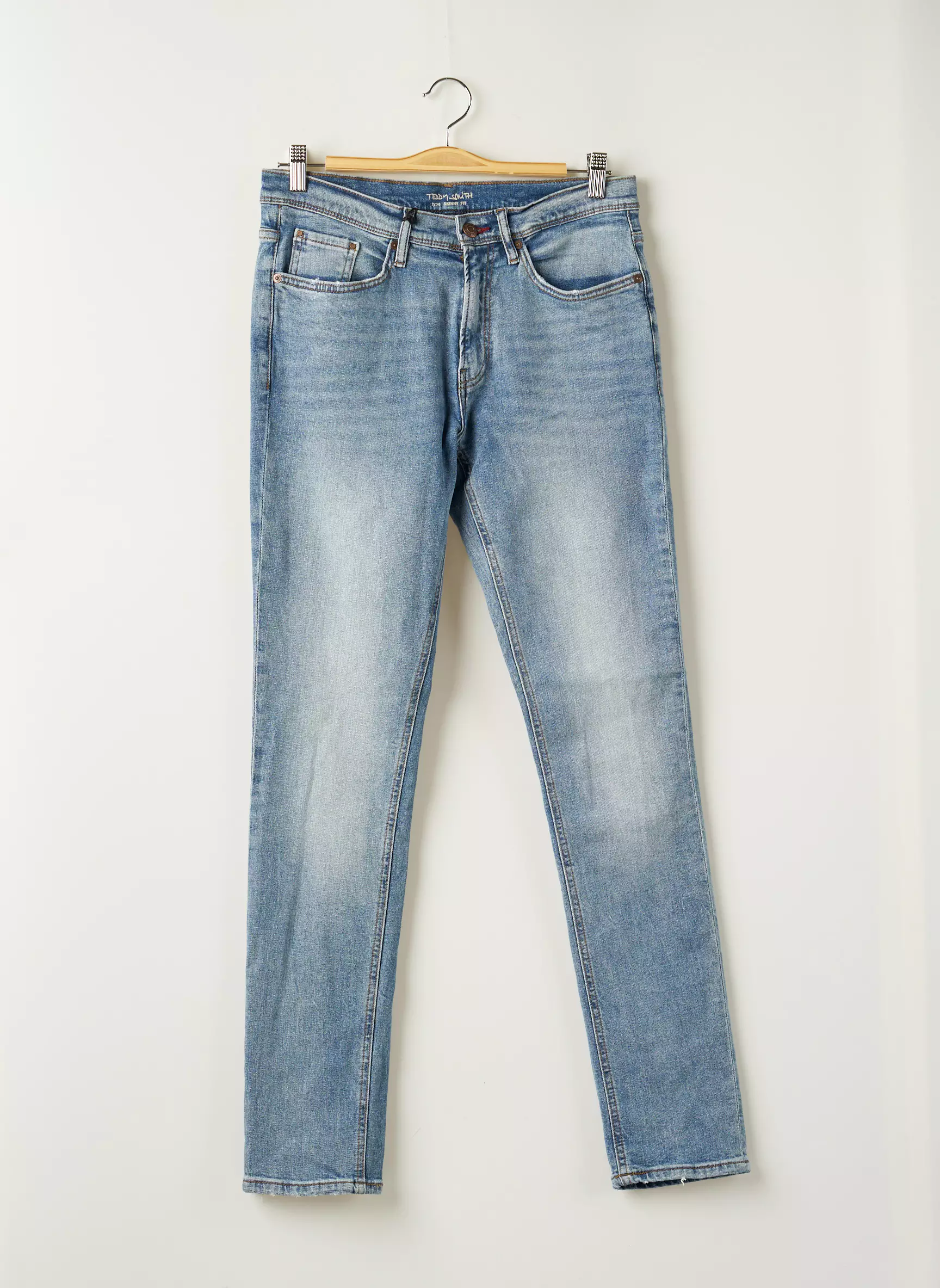 Teddy Smith Jeans Coupe Slim Garcon couleur bleu