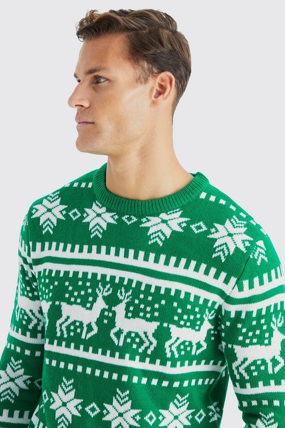Tall Rentier Weihnachtspullover