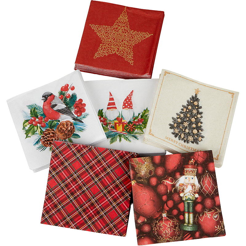 Vie Eco Servietter 20-pk 33x33 cm, julemotiv