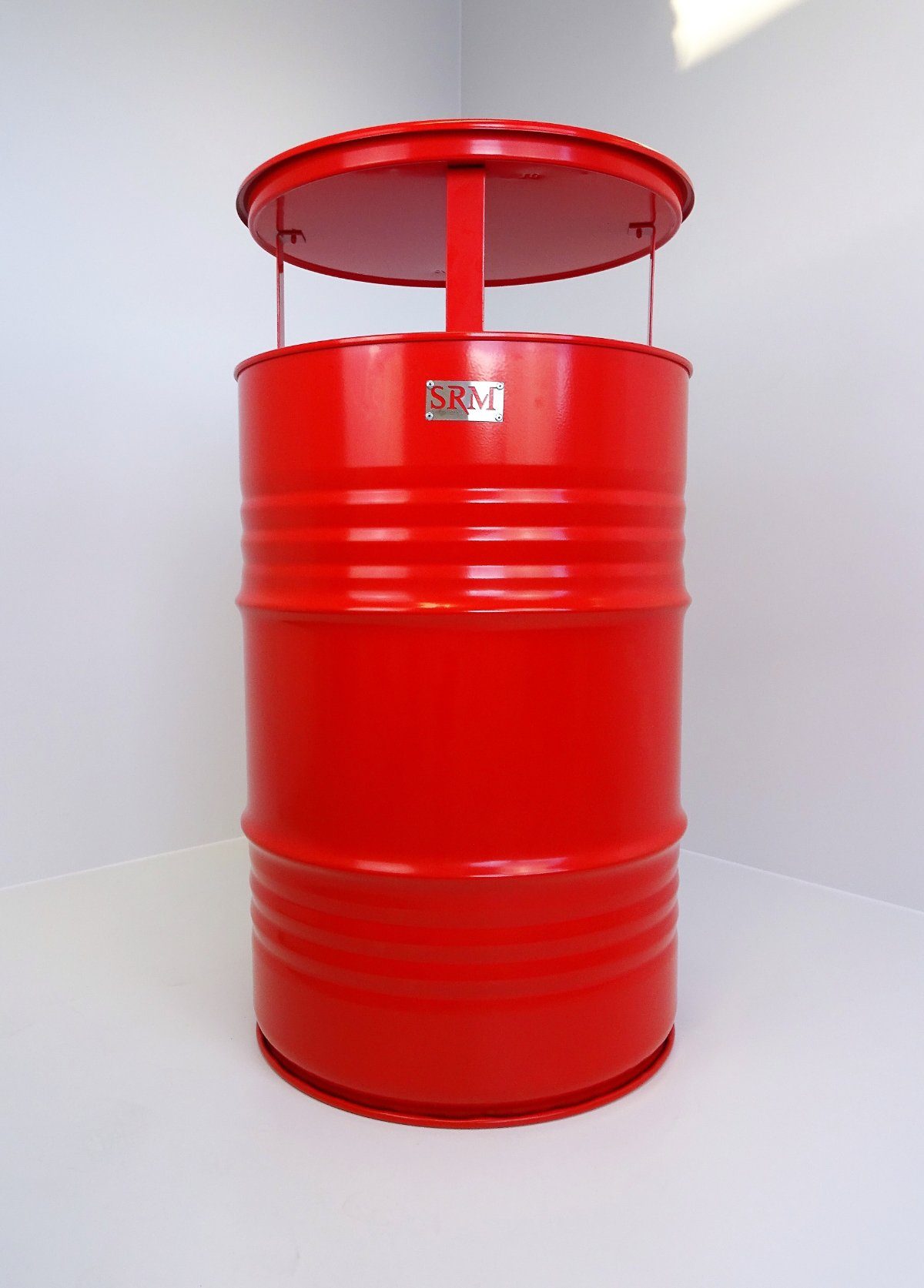 SRM Design Stehtisch Fassmöbel Stehtisch Tisch Partytisch Bistrotisch Rot Ø 57cm Höhe 108cm