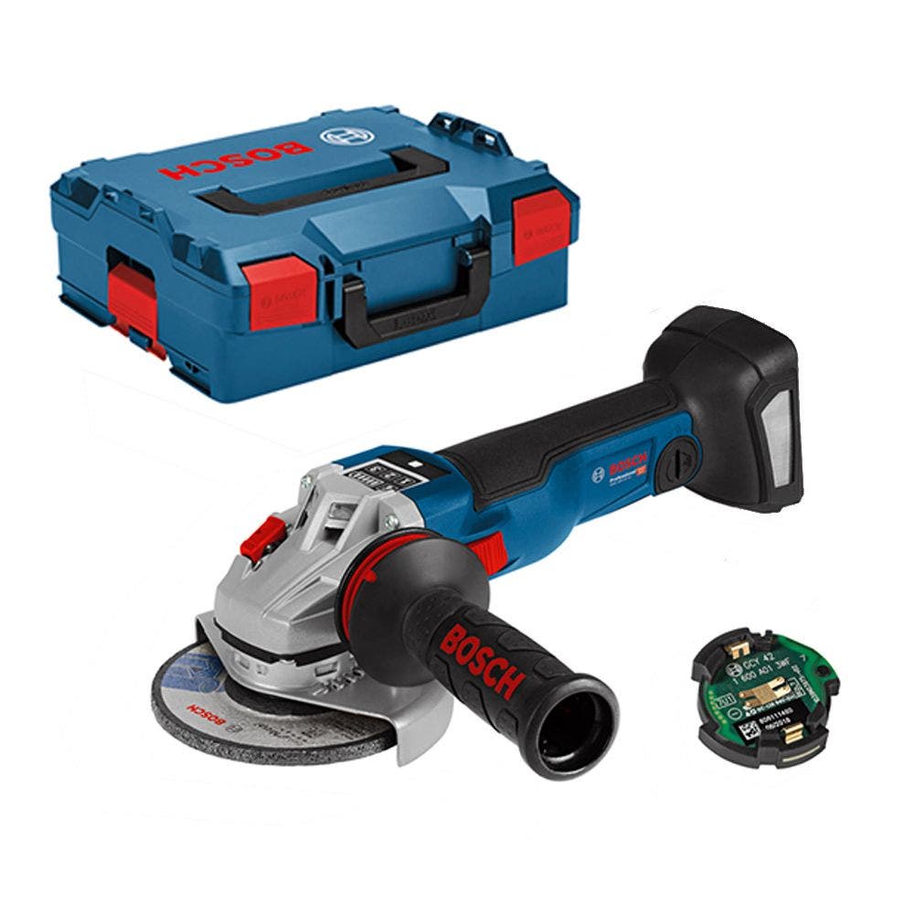 Esmerilhadeira angular Bosch 18V sem escovas, 125 mm, com estojo GWS 18V-10 SC 06019G340B