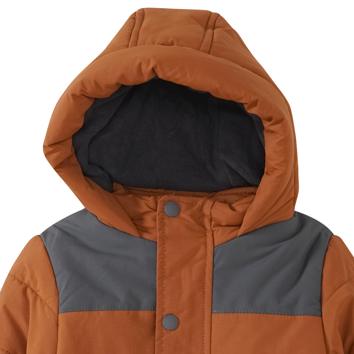 Jungen Winterjacke mit Farbteiler