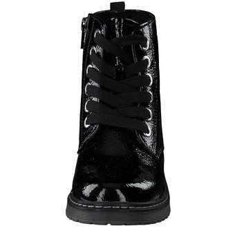 Tom Tailor Schnür Boots in schwarz
