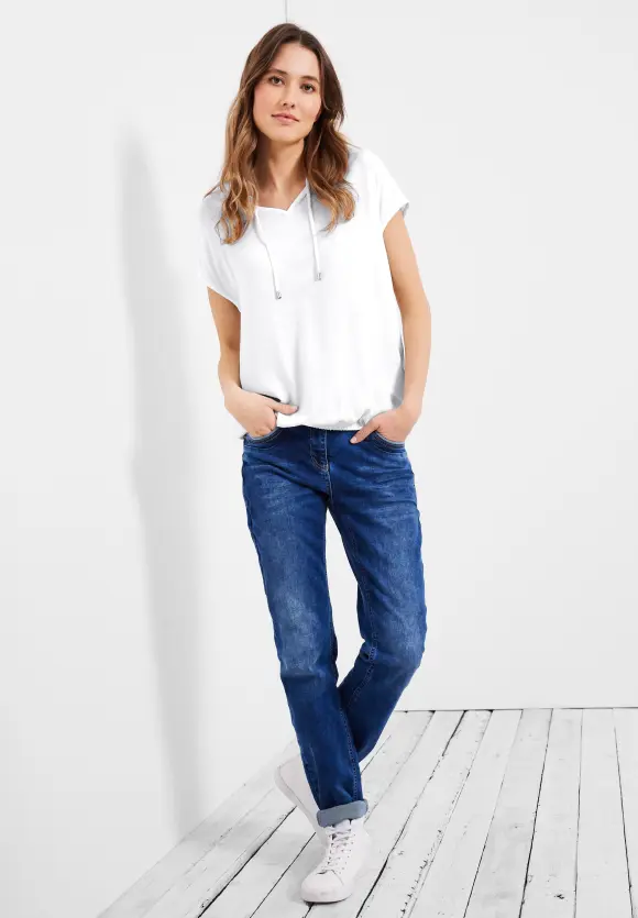 CECIL Bluse mit Tunikabändchen