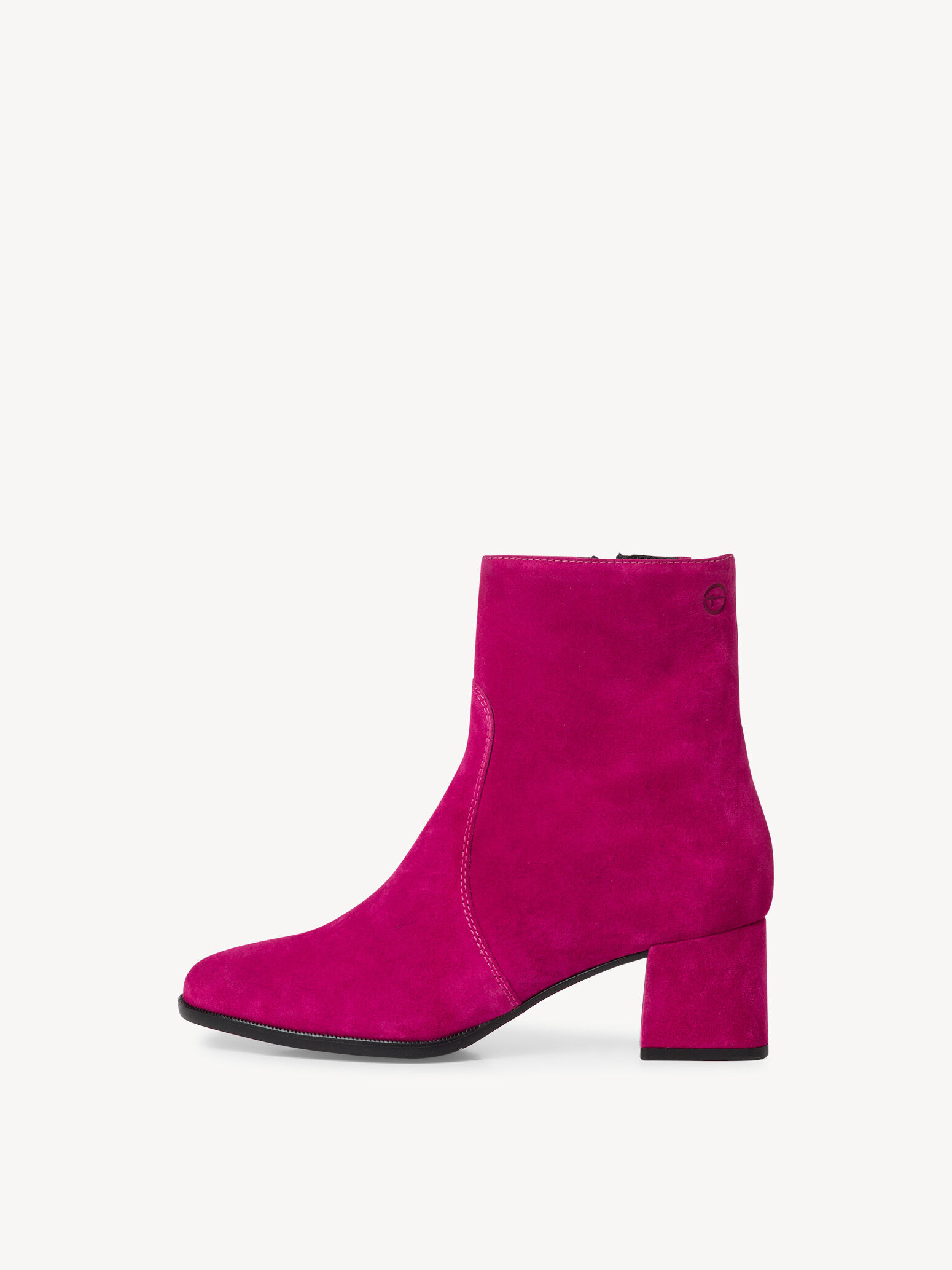 Bottine en cuir - rose fuchsia