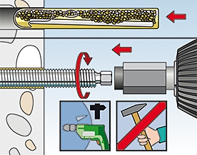 Varillas de anclaje Fischer 50256 RG M 8 x 110 ev, acero grado 5.8, 10 unidades