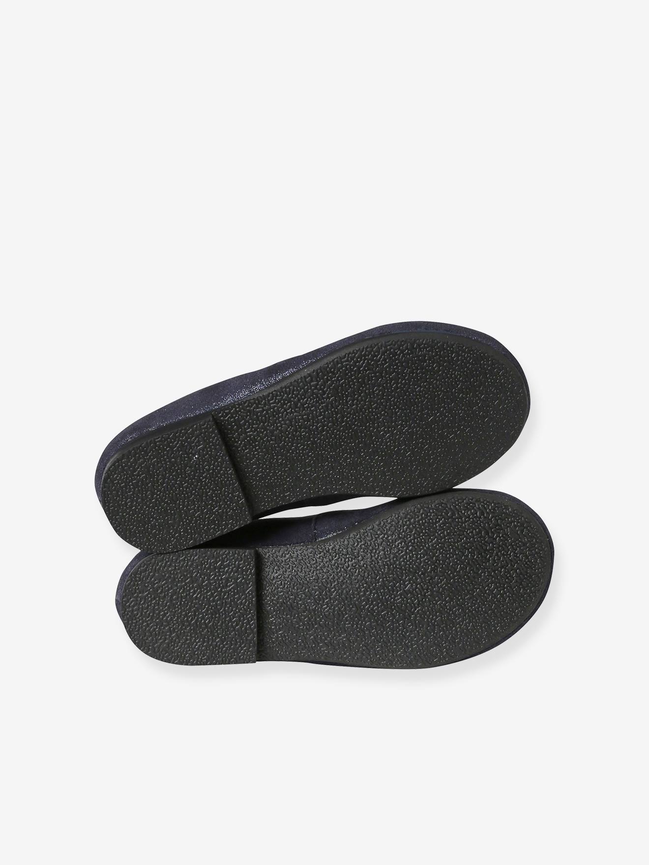Vertbaudet Mädchen Ballerinas mit Anziehtrick - marine