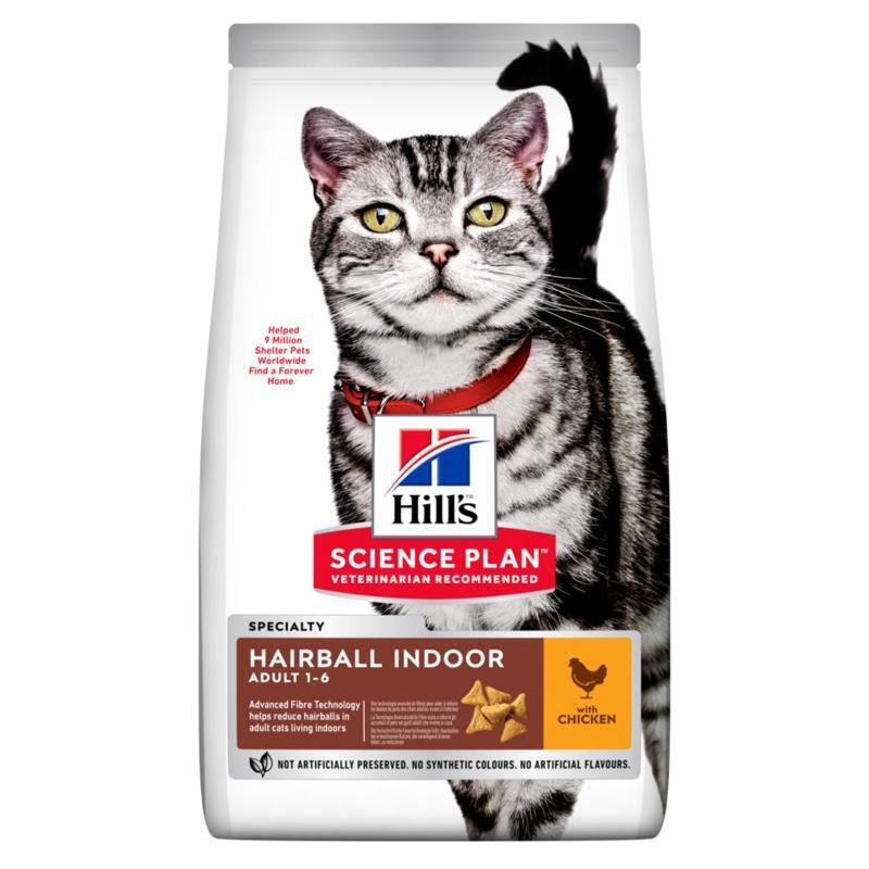 Hill's Trockenfutter Hill's Science Plan Hairball Indoor Adult mit Huhn 3 kg