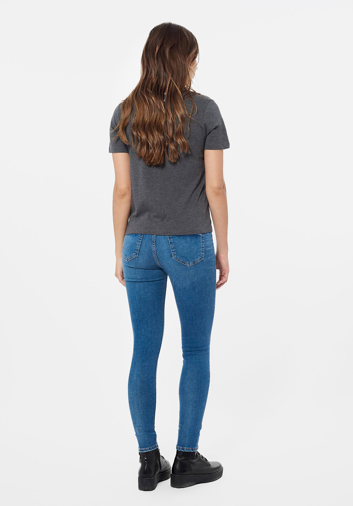 FINE   T-shirt gris Femme