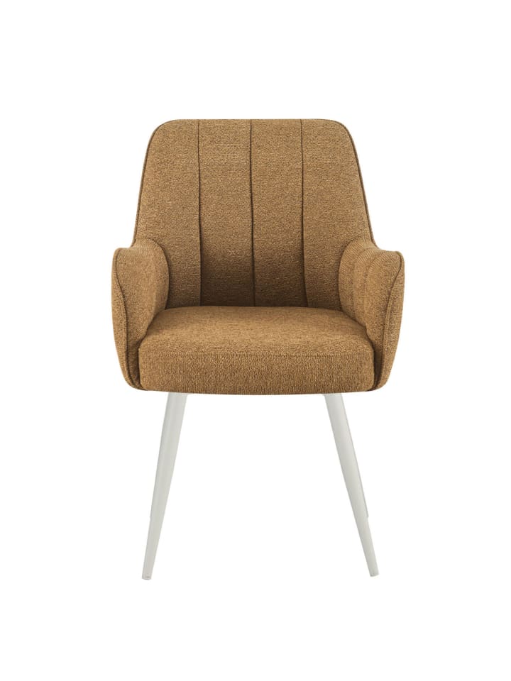 DUBI Möbel 2er-Set: Drehstuhl THOMAS-MAJA in Senfgelb - (B)58 x (H)87 x  (T)62 cm günstig kaufen onesize
