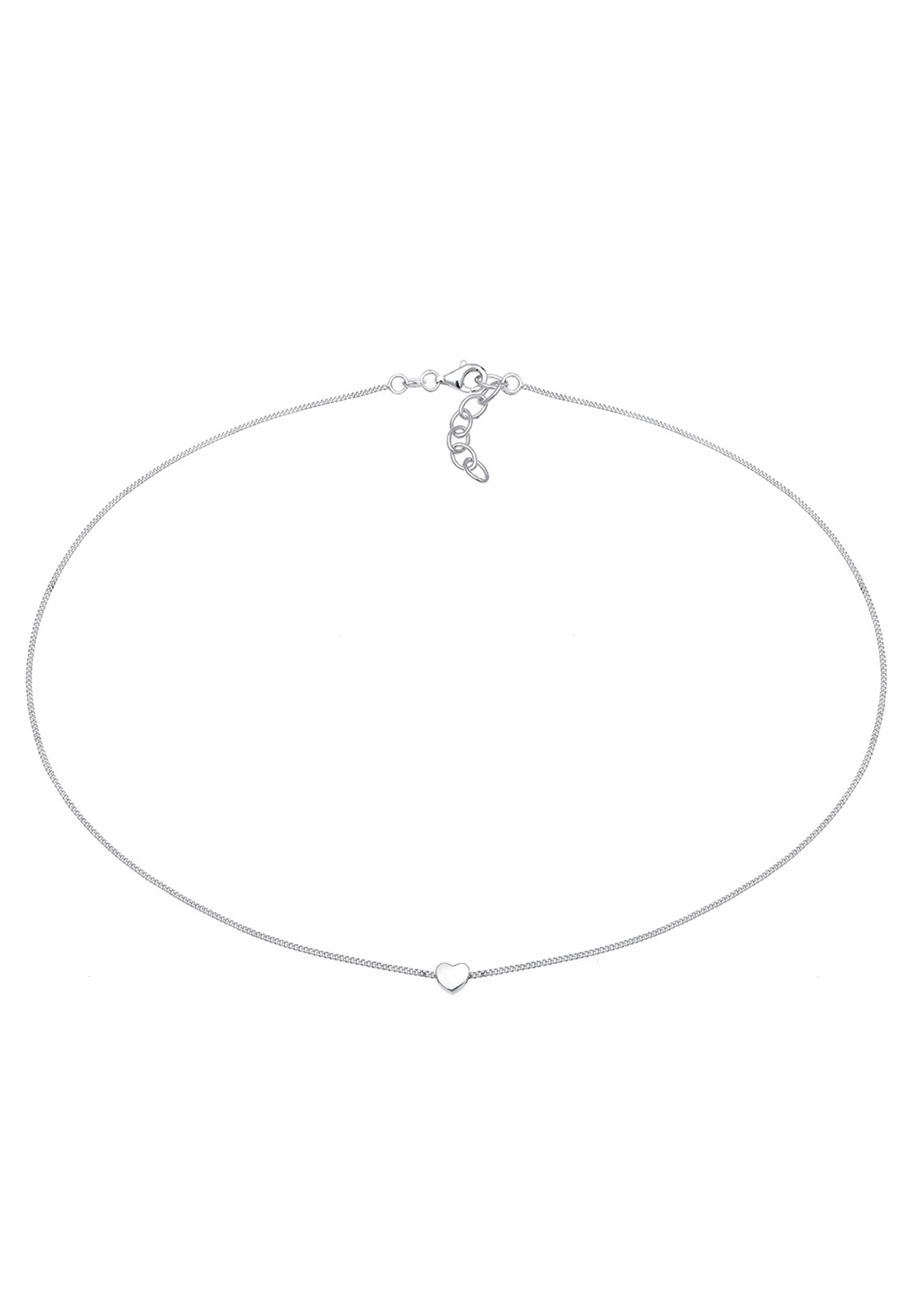 Elli Women's Choker Heart Pendant Filigree in 925 Sterling Silver