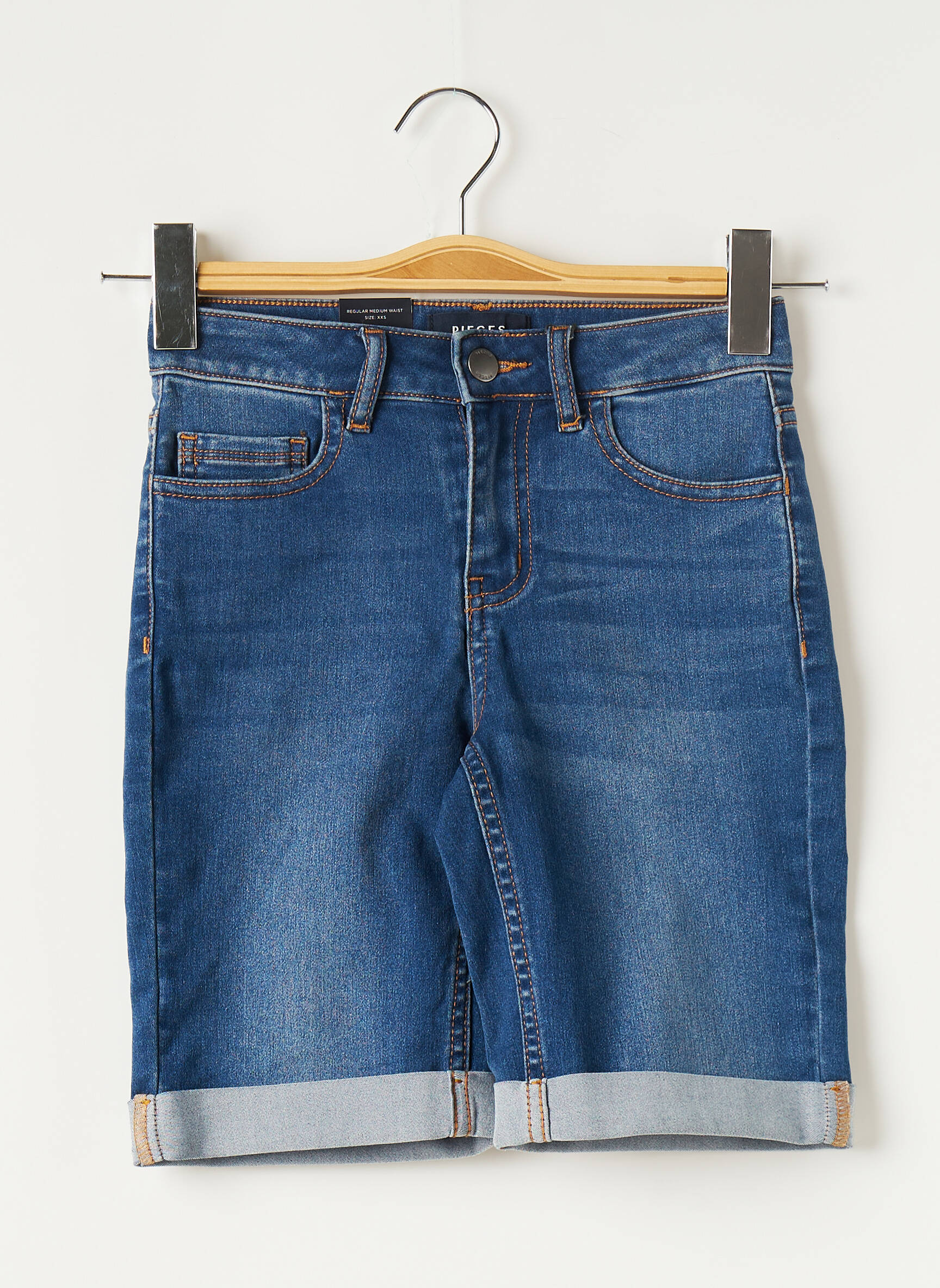 Pieces Bermudas Femme couleur bleu