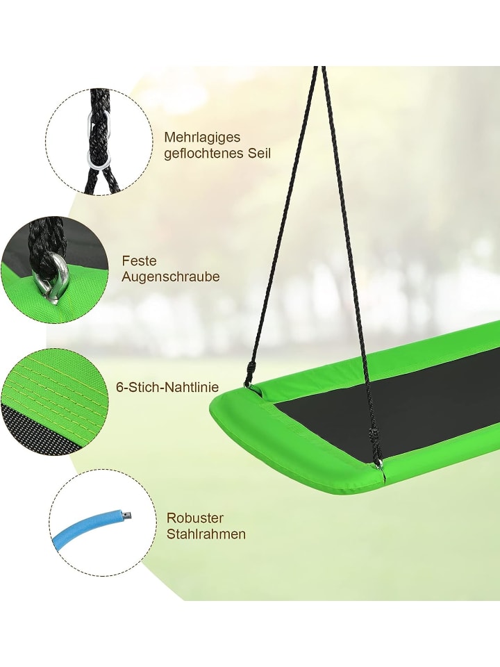 COSTWAY Nestschaukel in Grün günstig kaufen 150 x 80 cm