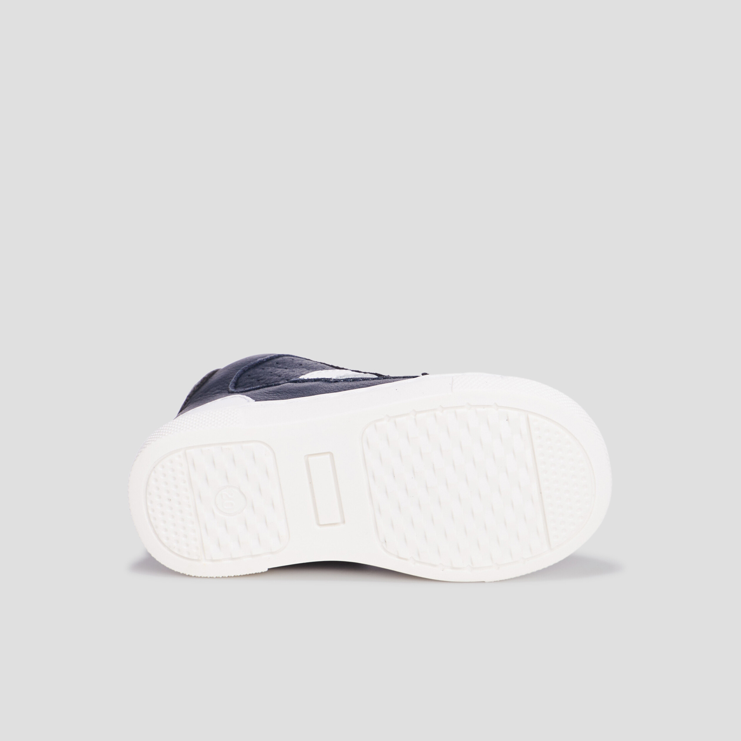 Bottillons zippés en cuir bleu marine bébé garçon | La Halle