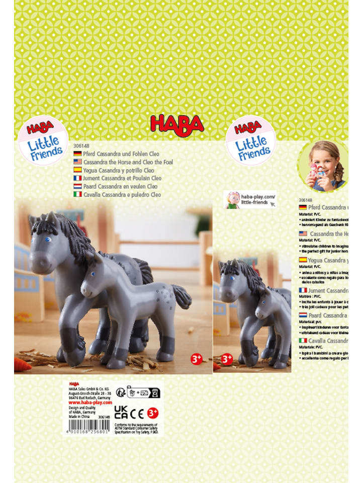 Haba Minipuppe Little Friends in Pferd Cassandra und Fohlen Cleo günstig kaufen onesize