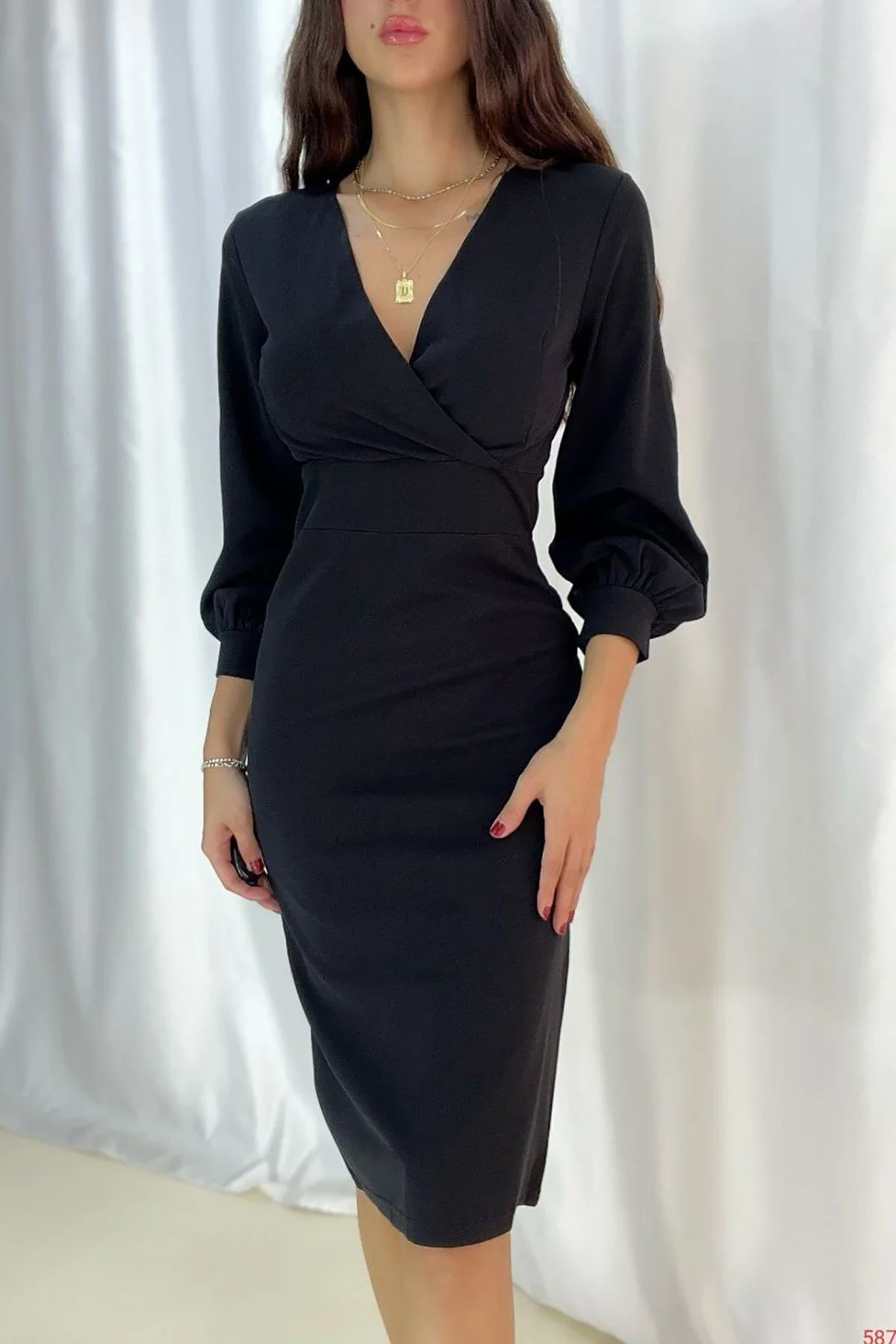 Deafox  Kleid - Schwarz - A-Linie