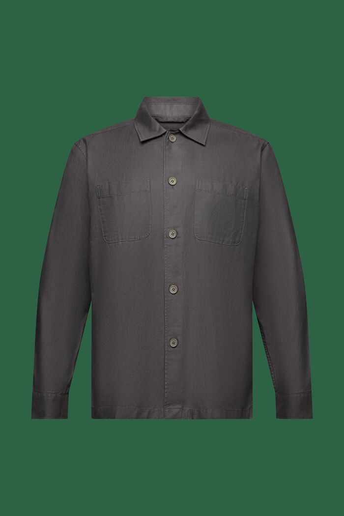 Button-Down-Hemd aus Twill