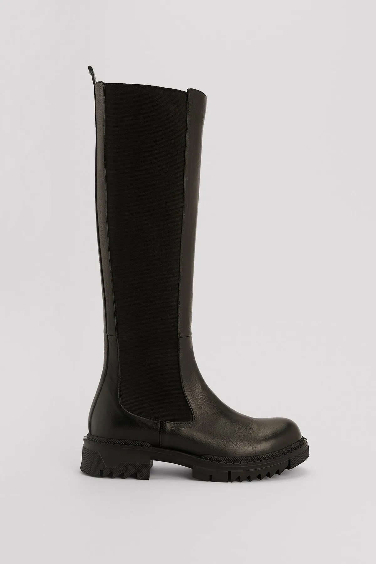 NA-KD  Stiefel mit Profilschaft aus Leder