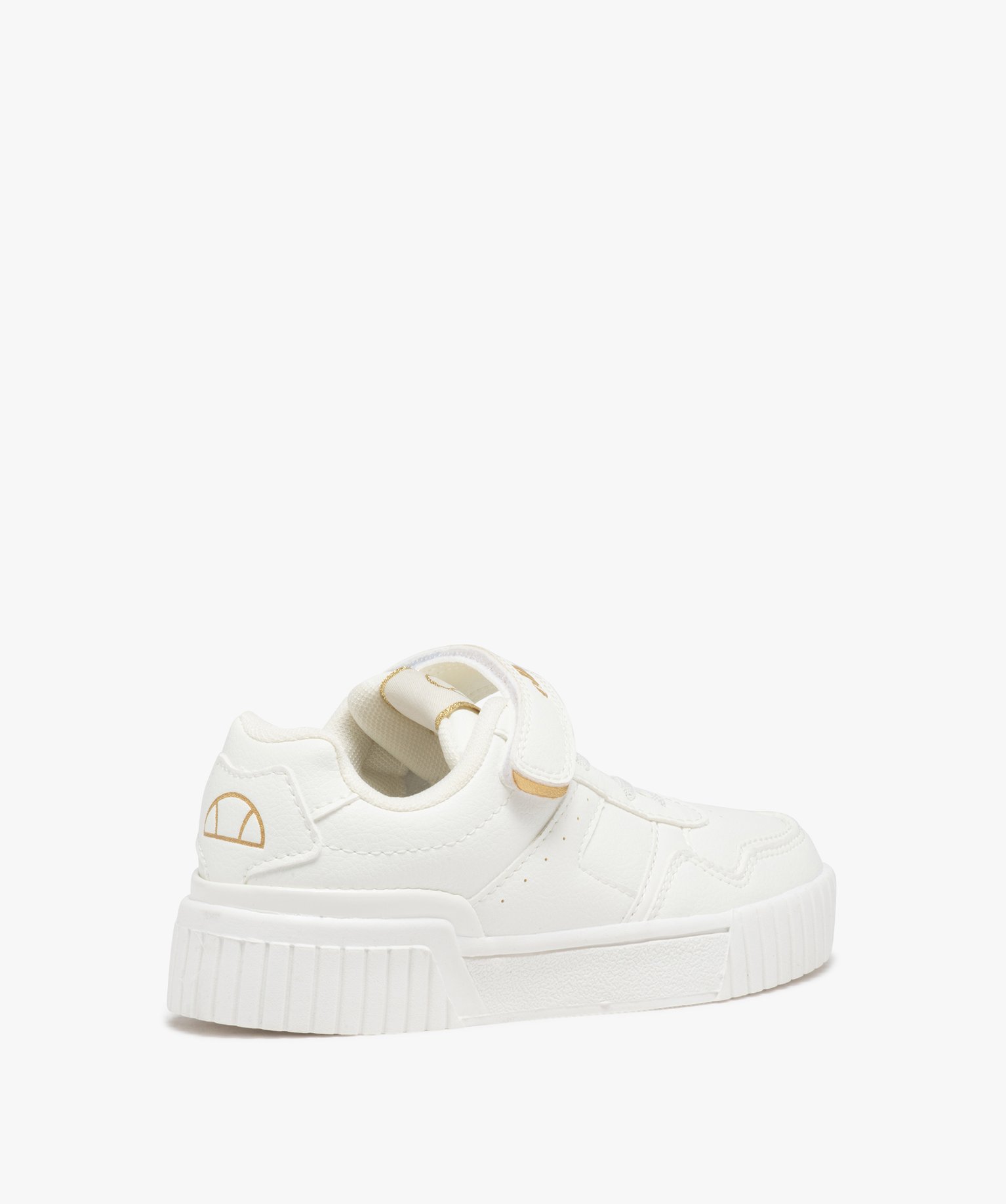 Baskets fille unies à semelle épaisse et à scratch - Ellesse blanc | GEMO