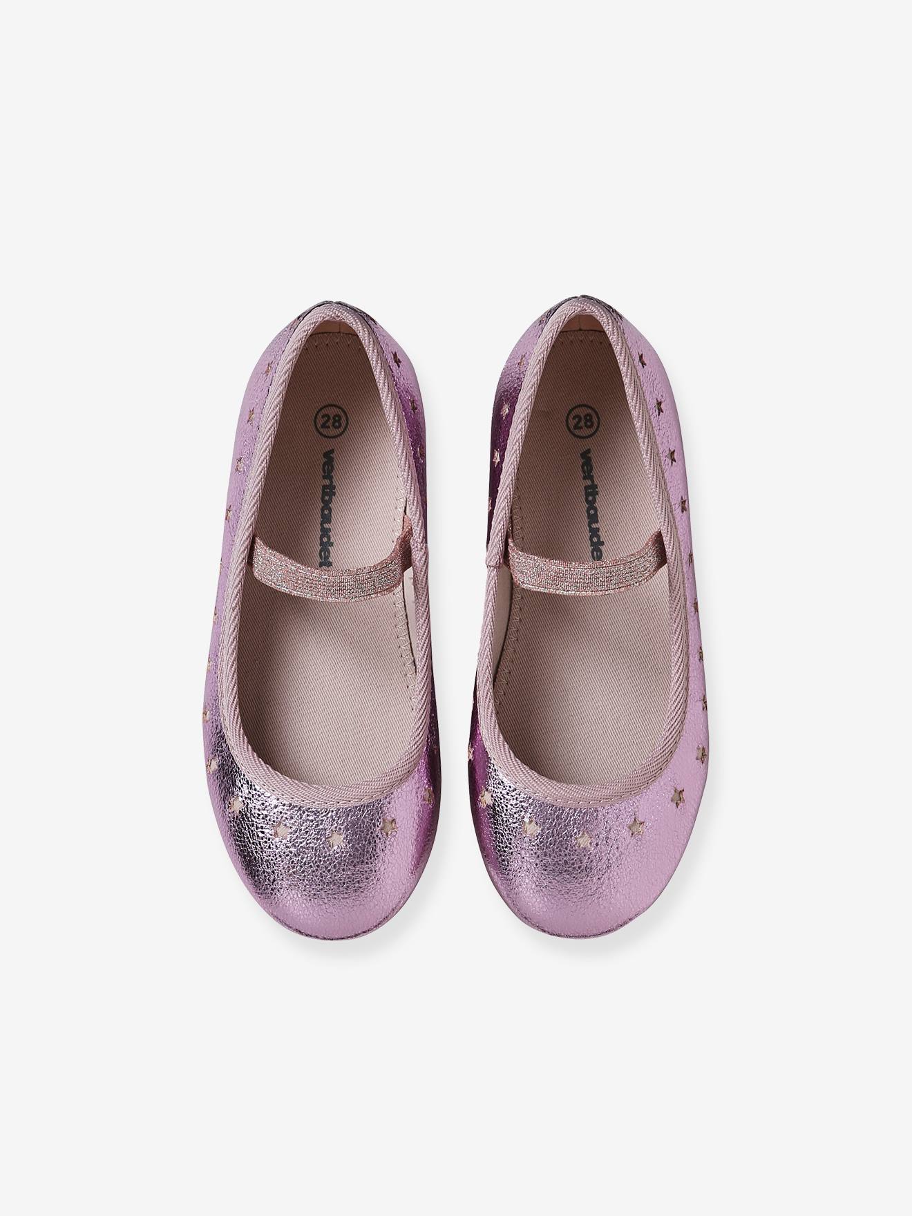 Vertbaudet Mädchen Ballerinas, Gummizug - rosa