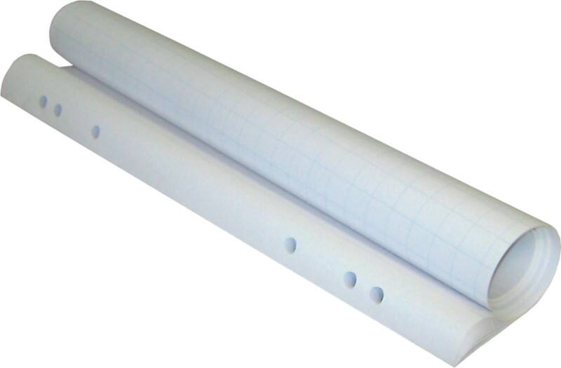 Franken Flipchart-Papier Weiß Kariert Perforiert 680 x 980 mm 6,8 x 9,8 cm 80 g/m² 100 Stück