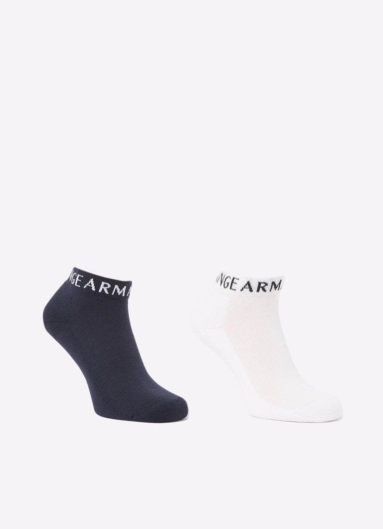 Armani Exchange Sneaker socks with logo in 2-pack