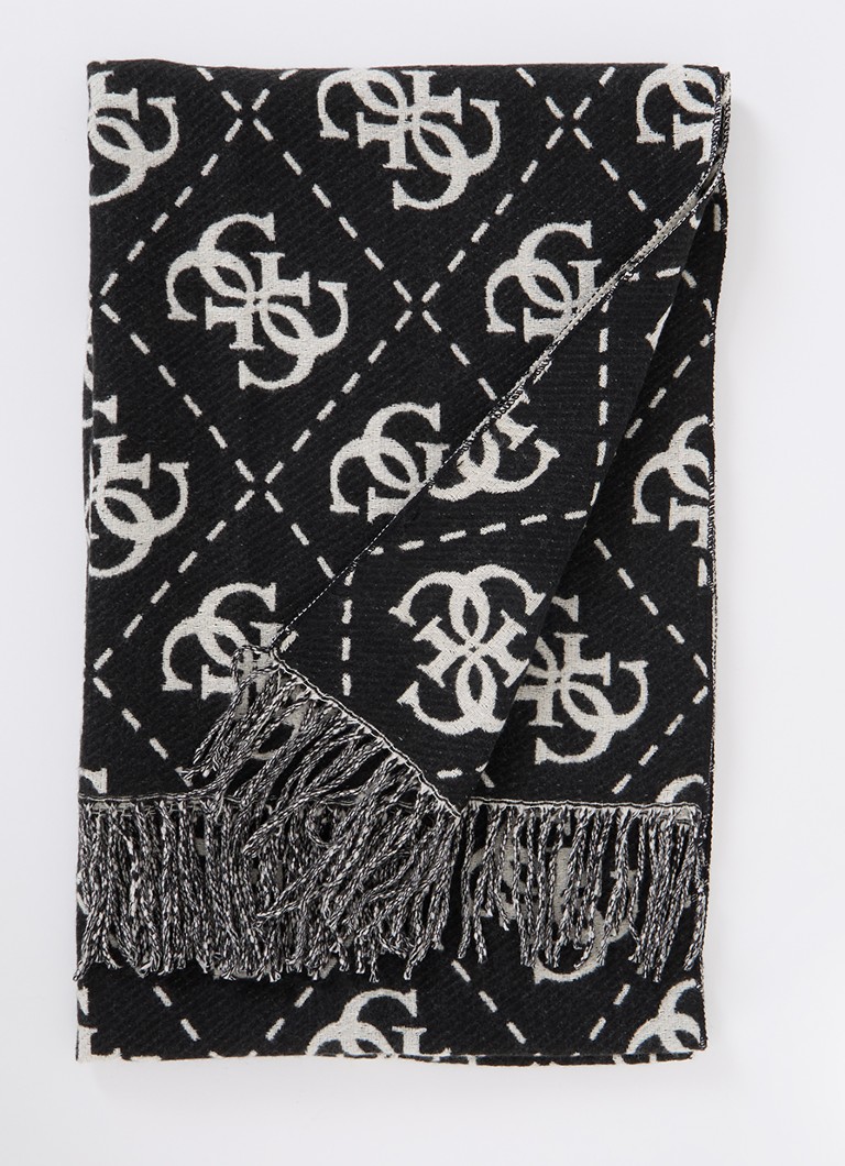 Eșarfă GUESS cu logo imprimat, 190 x 70 cm