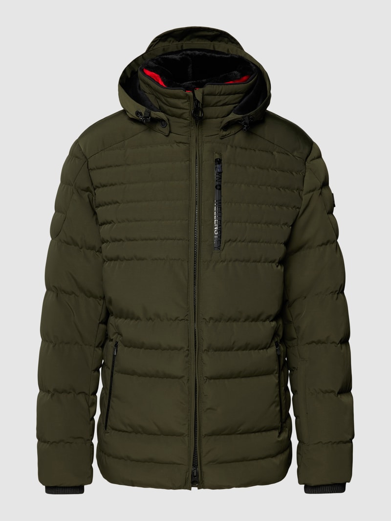 Funktionsjacke mit Kapuze Modell 'POLAR' in olivgrün