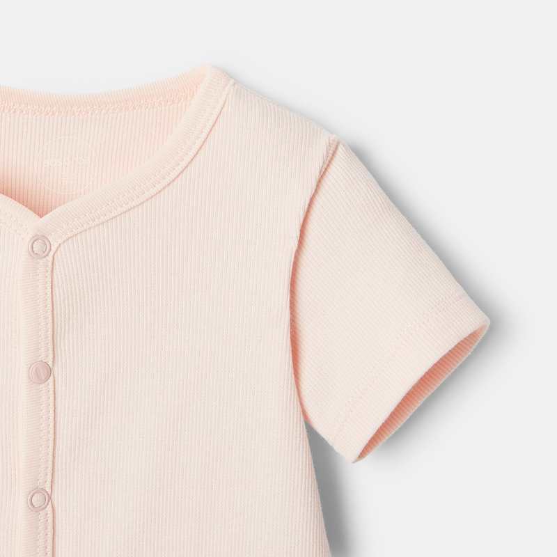Pyjama court en coton rose naissance Absorba