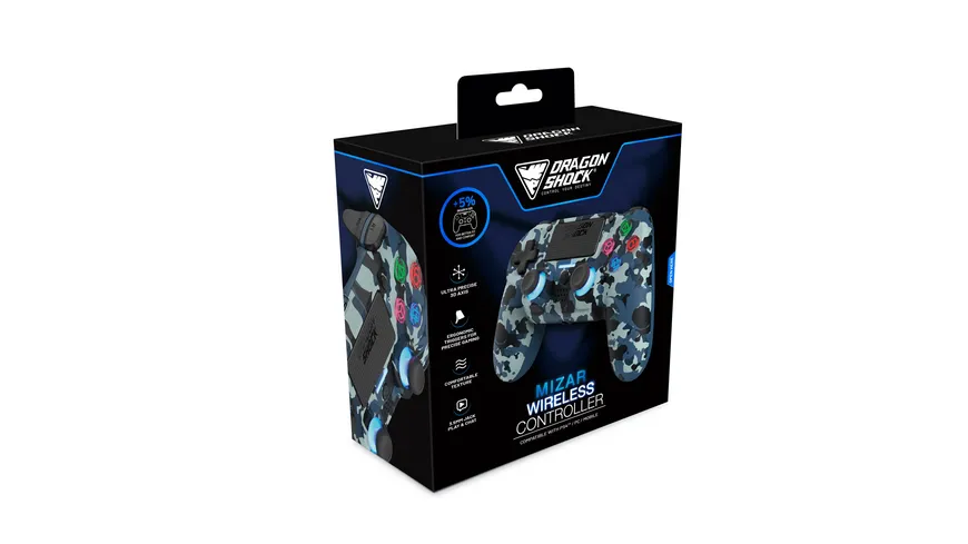 Mizar Wireless Controller für PS4 Blau Camo