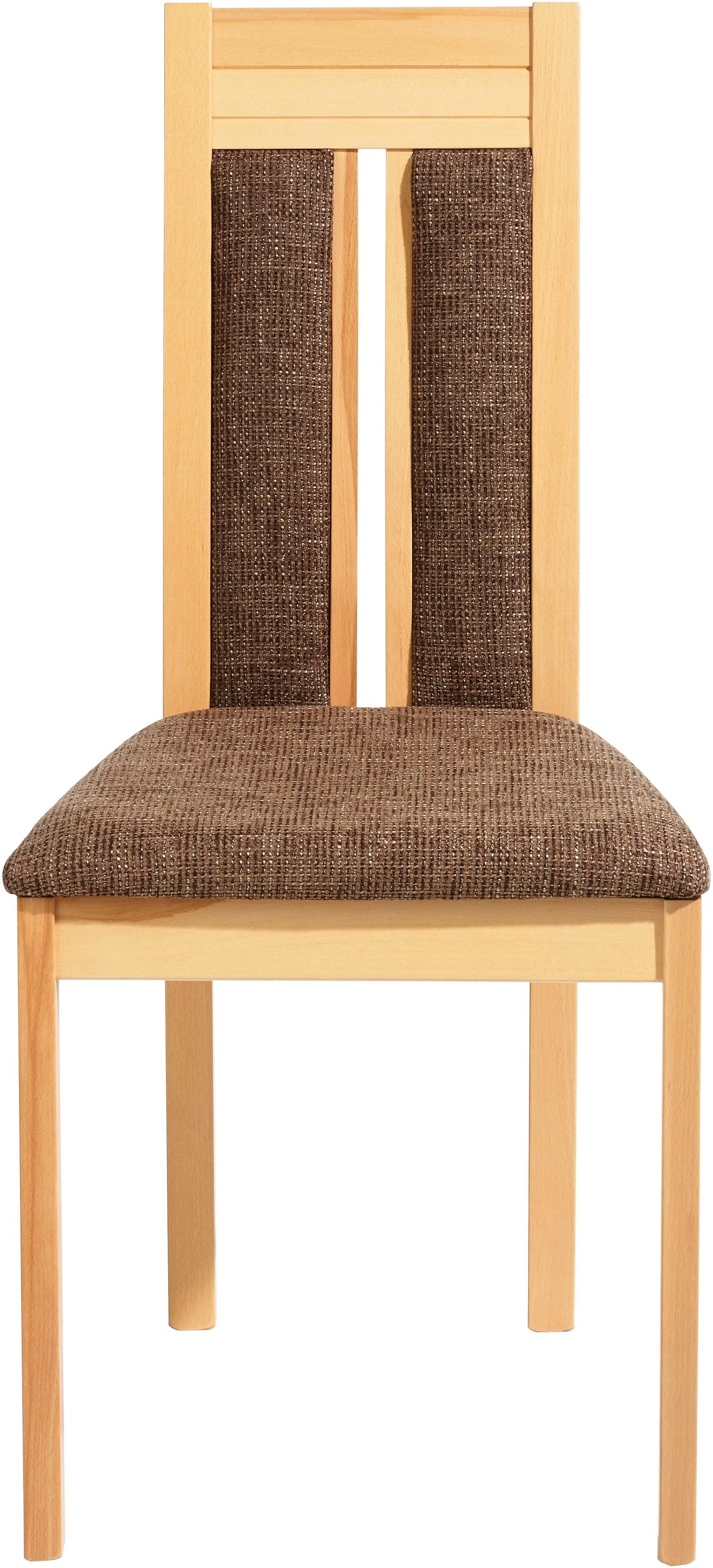 SCHÖSSWENDER 4-Fußstuhl (Set, 2 St), Gestell Massivholz