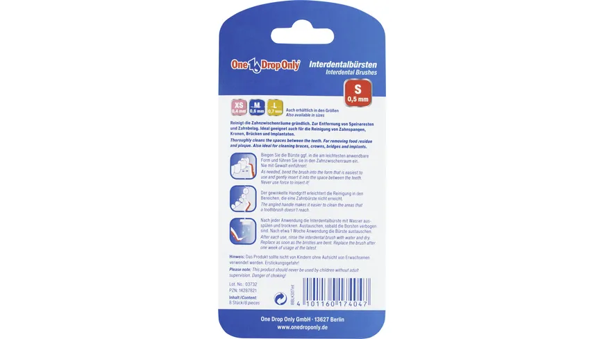 One Drop Only Interdentalbürsten S